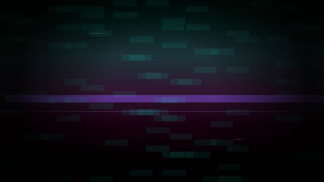 Abstract digital glitch background with horizontal lines