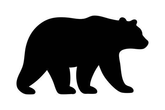 bear standing silhouette