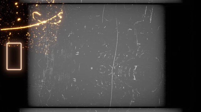 Fine white scratches dust marks film frame rough edges warm glowing border detail. vintage damage overlay retro transitions, memory sequences, cinematic intros, textured layers and bold storytelling.