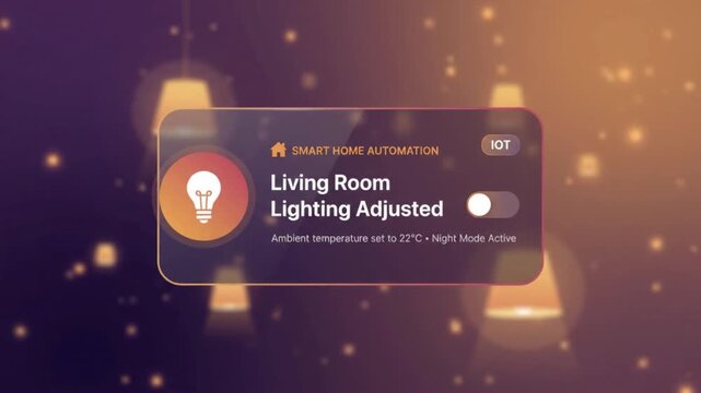 Smart Home Automation Lighting Adjusted