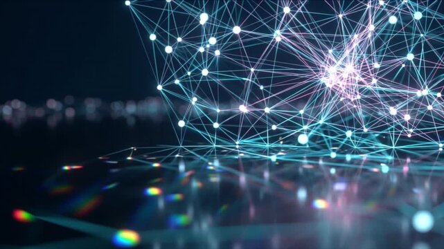 光の量子神経ネットワークとデータハブが励起するサイバー空間背景