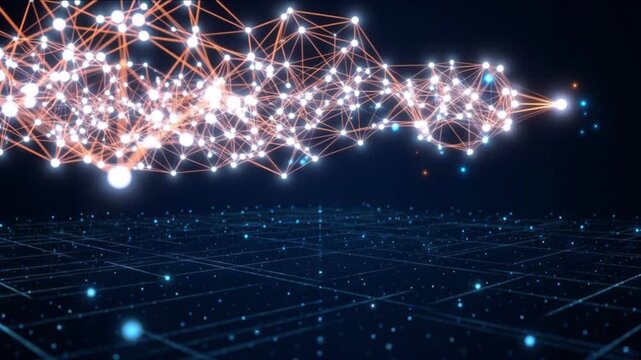 光の量子神経ネットワークとデータハブが点火するサイバー空間背景