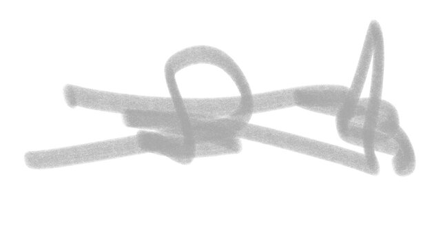 gray scribble crayon brush stroke isolated on transparent background