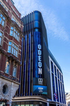 Odeon Cinema Exterior in Leicester Square, London, England