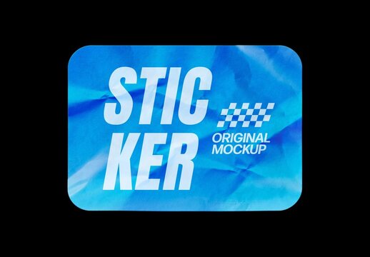 Sticker Mockup For Branding And Merchandise Design