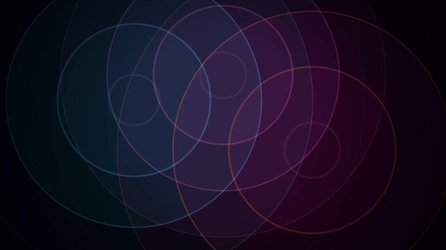 Abstract Holographic Ripple Motion Background 4K, Glowing Concentric Fluid Wave Loop, Futuristic Neon Liquid Ripple Animation, Iridescent Light Reflections, Digital Technology Backdrop