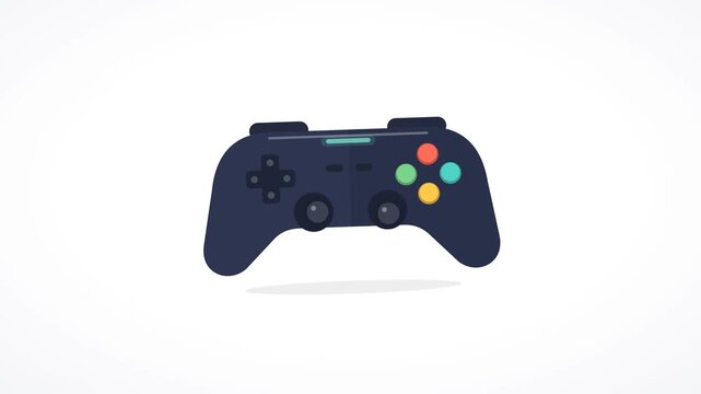 Video game controller with buttons pressed seamless loop