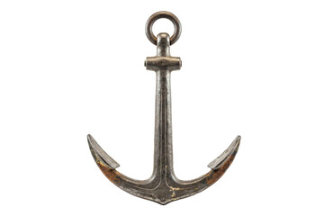 Old rusty metal ship anchor isolated on a plain surface isolated on transparent background © Png Zone