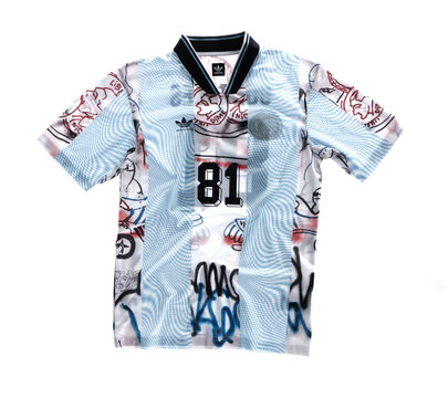 Kent, uk, 01.01.2026 adidas Skateboarding Mark Gonzales "Gonzales" Football Jersey Skate Copa Collection. Retro football inspired skate fashion.