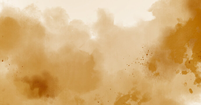 Abstract watercolor art background template. brown watercolor backdrop empty space for text, banner, presentation or product display graphic design