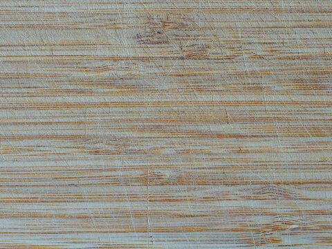 Textured surface of bamboo chopping board