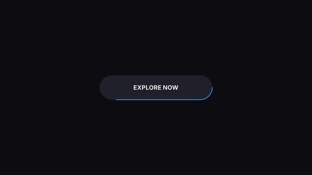 Interactive explore now button UI animation with glowing border effect