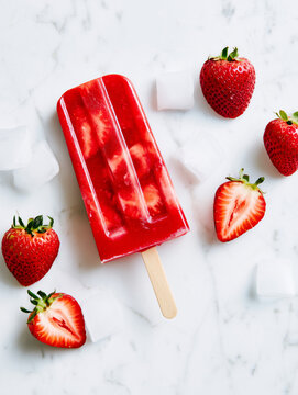 strawberry popsicle