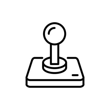 Joystick controller icon for remote control robot or gaming input device vector illustration