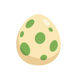 Beige Dinosaur Egg Illustration © Rendi