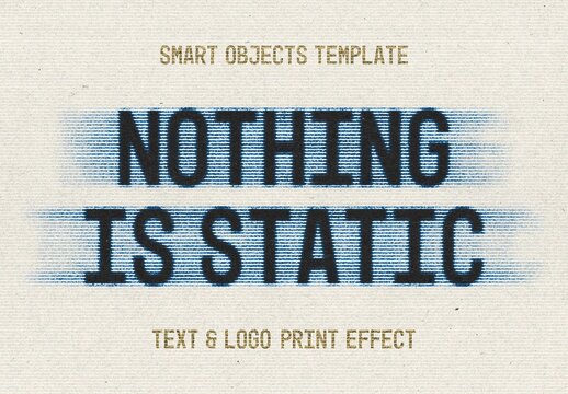 Dirty Lines Text & Logo Effect For Poster And Social Media Design