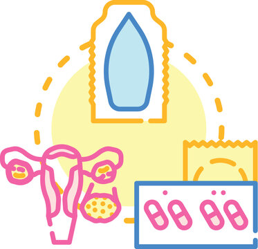 Reproductive healthcare support concept showing physician offering medical counseling for women, including family planning, pregnancy assistance, and fertility management