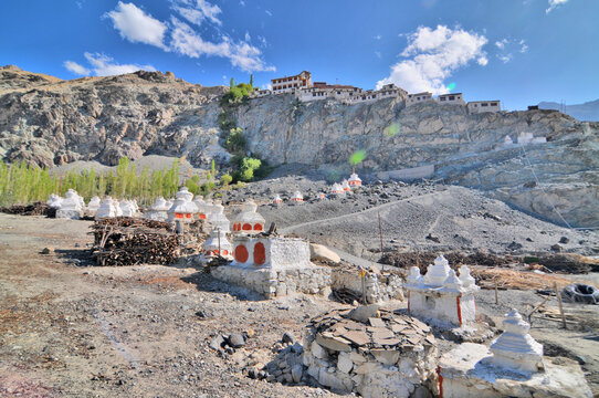 Diskit Monastery also known as Deskit Gompa or Diskit Gompa  - the oldest and largest Buddhist monastery  in the Nubra Valley of Ladakh, India.