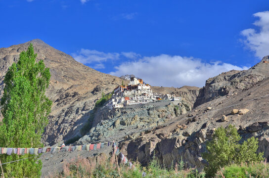 Diskit Monastery also known as Deskit Gompa or Diskit Gompa  - the oldest and largest Buddhist monastery  in the Nubra Valley of Ladakh, India.
