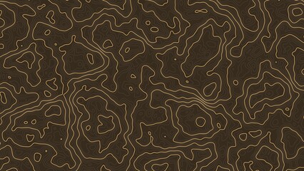 Warm Brown Topographic Map Contour Lines Seamless Texture © Nusrat007