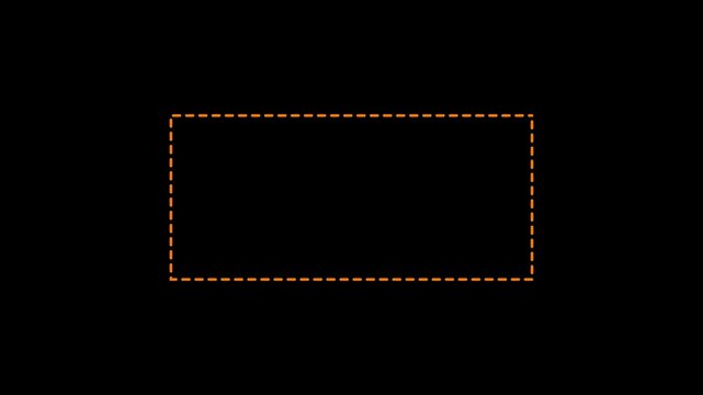 Six rectangular frames arranged in two rows of three on a black background representing data or information segments