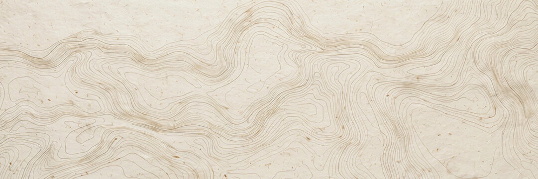 Beige topographic contour lines minimal background
