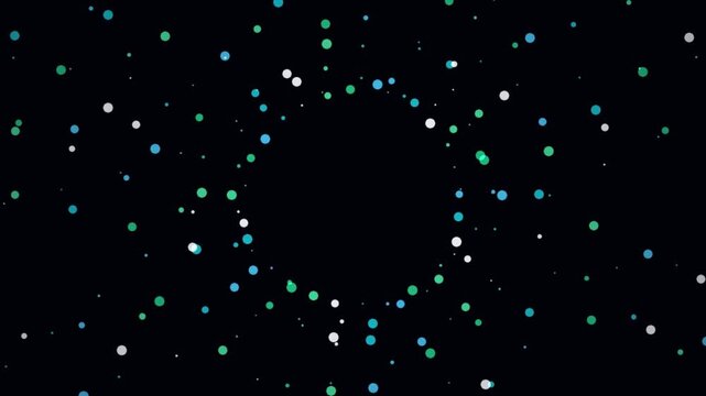 Harmonic Lattice Weave hypotrochoid mathematical lace motion video rendered with EMERALD CYAN BLOOM glowing parametric dot fabric matrix. Ideal for cybernetic data structure displays, digital textile 