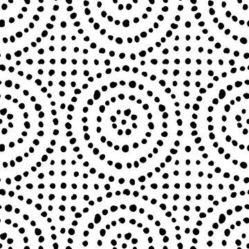 Vector seamless pattern with hand drawn dots. Cute design for textile, backgrounds, wallpaper, wrapping paper, digital prints.