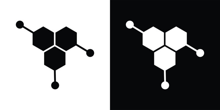 Hormones chemical icon set. Molecule biology symbols. Science laboratory research and organic medical signs