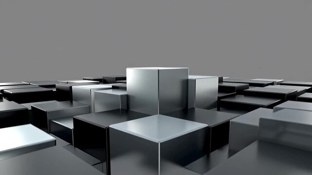 4K Medium Close Up of Cloud Synchronization Hub Shifting Parametric Blocks
