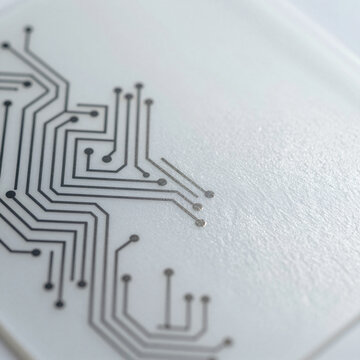 Conductive graphene ink circuit traces on flexible bio-polymer