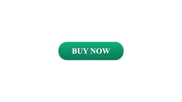 Green Buy Now Button Animation with Cursor animation.