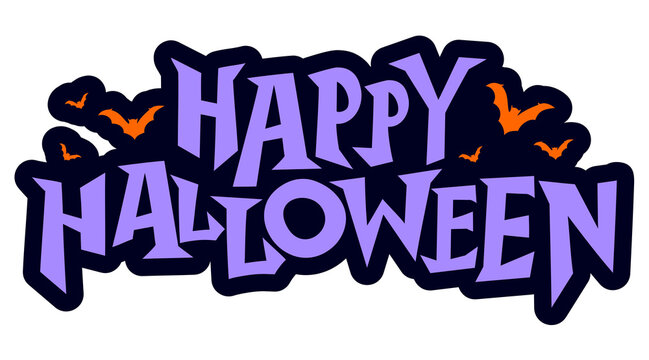 Halloween Vector Sign, PNG on transparent cutout