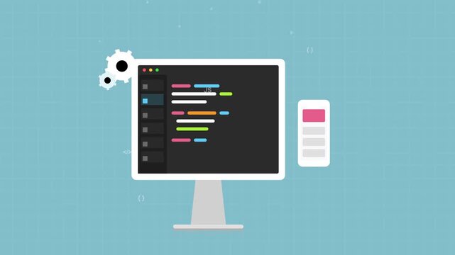Software Development Workflow with Desktop and Mobile Devices.