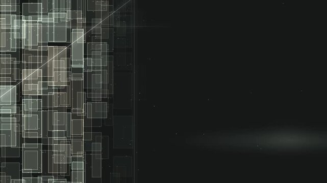 Grey Green and Taupe Window Panels Swapping Colors by Stepped Wipes on the Left of a Dark Charcoal Ground With Soft Light Streaks Drifting Right for API and Network Explainer Seamless Loop