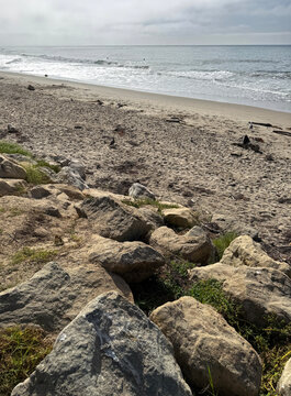 Arroyo Burro Beach in Santa Barbara on a warm quiet October day