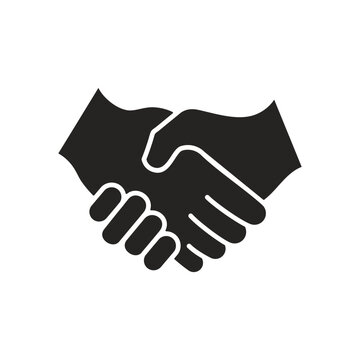 handshake icon, friendly handshake icon for apps and websites, Vector illustration