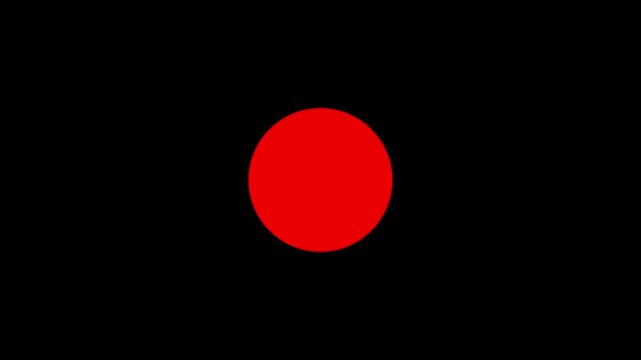 Seamless loop animation of a red recording dot pulsing. Glowing rec button indicator on transparent background alpha channel for camera viewfinder overlay. Animated Video 4K
