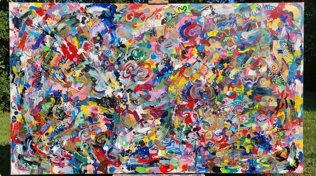 quadro abstrato complexo