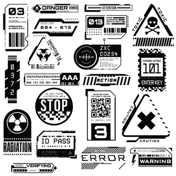 Sci-fi futuristic hud dashboard display virtual reality technology screen. Big collection HUD, GUI elements for VR, UI design. Futuristic User Interface set. cyberpunk labels information infographic