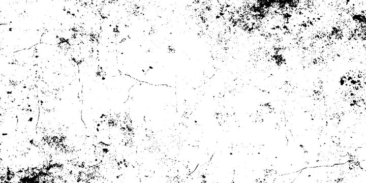 Grunge black and white crack paper texture design and texture of a concrete wall with cracks and scratches background . Vintage abstract texture of old surface. Grunge texture design
