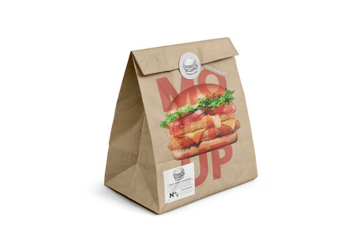 Fast Food Package Mockup Template for Merchandise Display and Promotion