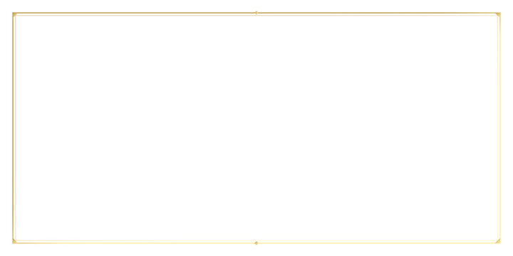 Decorative gold rectangular border with corner accents for certificate page layout.