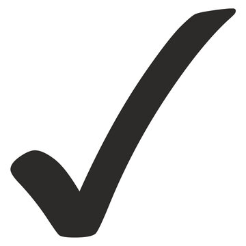 Simple black checkmark icon with clean stroke
