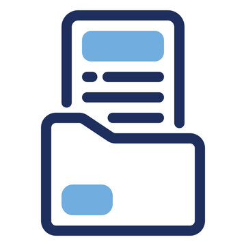 School Folder Document Exam File Duo Tone Icon