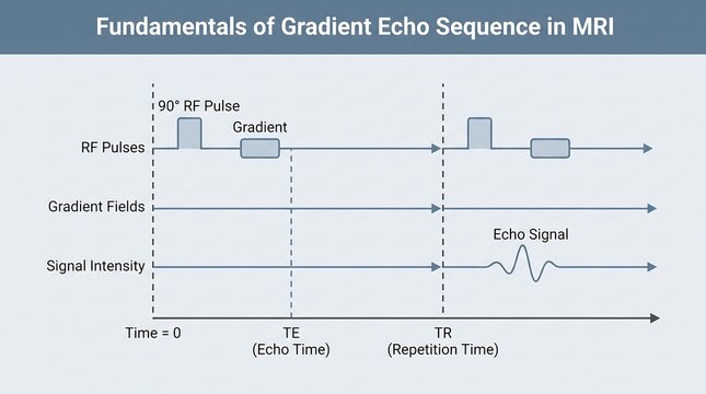 Gradient echo sequence diagram for mri physics