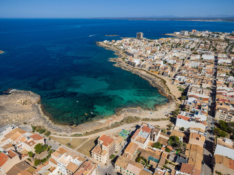 Cala Galiota beach, Colonia de Sant Jordi, Ses Salines, Mallorca, Balearic Islands, Spain
