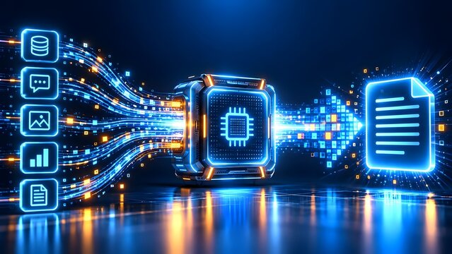 Data Mining Engine Transforming Multiple Input Feeds into Single Document Output