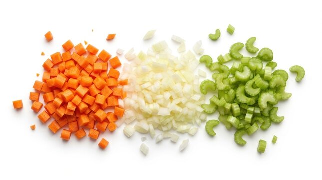 Freshly Chopped Vegetables for Cooking and Healthy Eating.