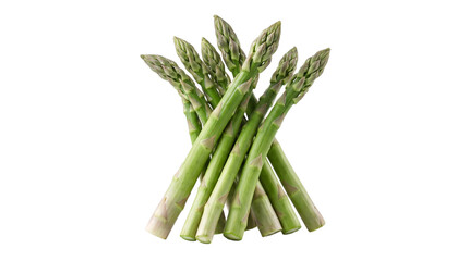 Bunch of fresh green asparagus spears, isolated on transparent png © PNG Studio 99